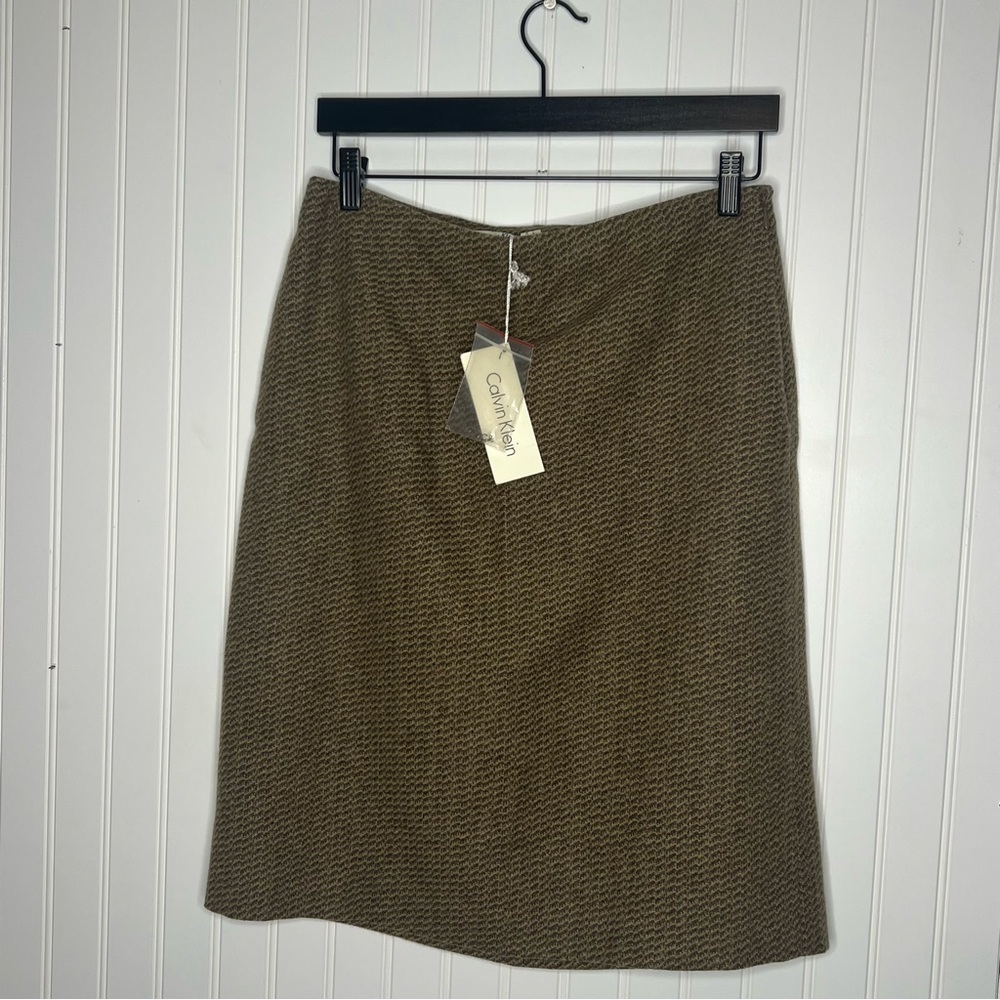 NWT Vintage Dead stock Wool and Cashmere Blend Career Formal Skirt Size 12